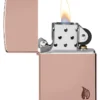 Armor® High Polish Rose Gold Flame Design