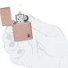Armor® High Polish Rose Gold Flame Design