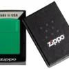 Classic Grass Green Matte Zippo Logo
