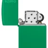 Classic Grass Green Matte Zippo Logo