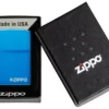 Classic High Polish Blue Zippo Logo