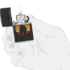 Colorblock Zippo Design