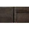 Mocha Leather Wallet- Anchor Metal Plate Design
