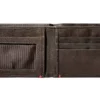 Mocha Leather Wallet- Anchor Metal Plate Design