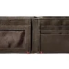 Mocha Leather Wallet- Anchor Metal Plate Design